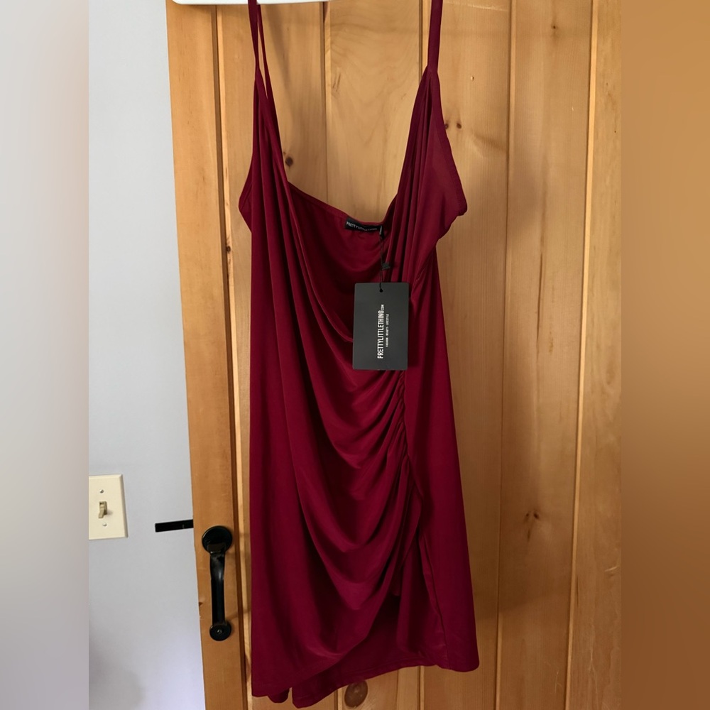 PrettyLittleThing Vibrant Red Dress